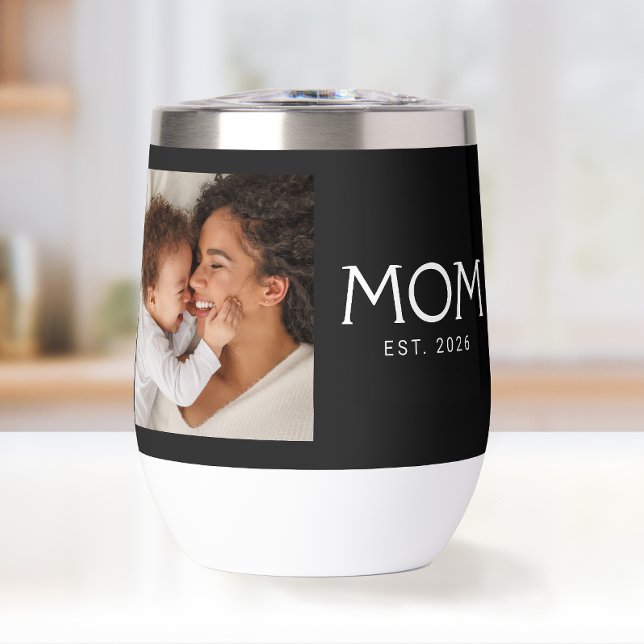 Maman Typographie établie Photo Noir (Créateur téléchargé)