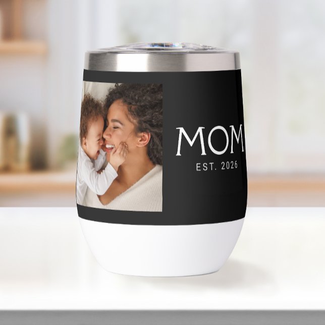 Maman Typographie établie Photo Noir (Créateur téléchargé)