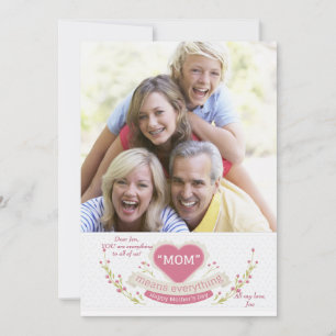 Maman veut dire tout Carte photo