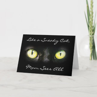 Maman voit tout, Cat Eyes Carte de la fête des mèr