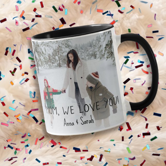 Maman We Love You Custom Photo Mug (Créateur téléchargé)
