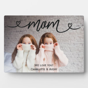 Maman We Love You Personnalisé Photo Plaque