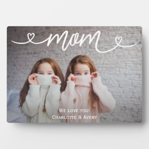 Maman We Love You Personnalisé Photo Plaque