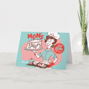 Maman's Bakery Retro Carte de fête des mères