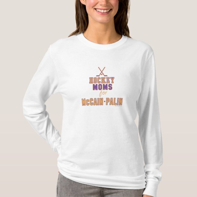 Mamans d'hockey pour le T-shirt de McCain Palin (Devant)