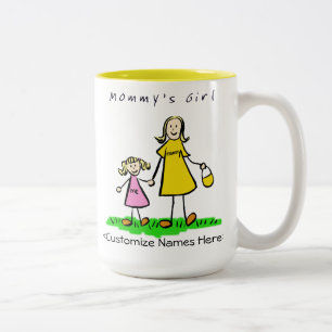 Maman's Girl - Blond Mother & Daughter Custom Mug