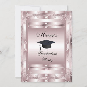 Maman's Graduation Party Formal Invitation