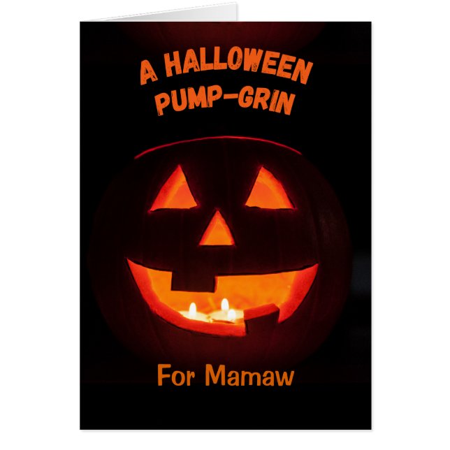 Mamaw Halloween Cute Jack o' Lantern (Devant)