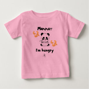 Mamma J'ai faim panda t-shirt bébé