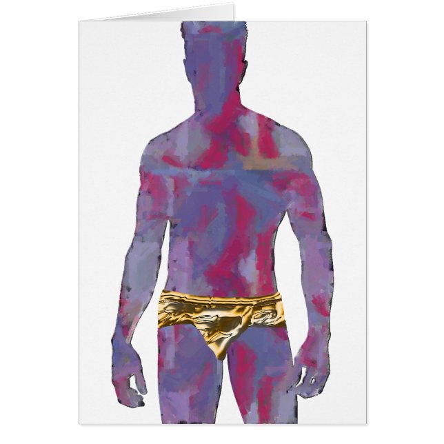 Man in Gold Underwear (Devant)