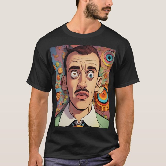 MAN_MANUEL HYPNOTISÉ MAN IMPRIMÉ T-SHIRT (Devant)