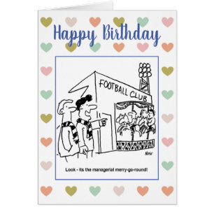 Managerial Merry-Go-Round Football Cartoon