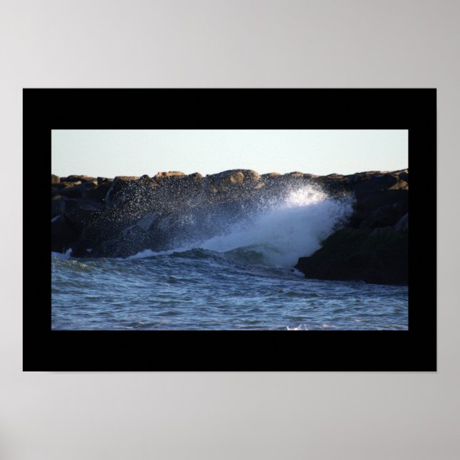 Manahawkin Waves Habille Jetty Poster (Devant)