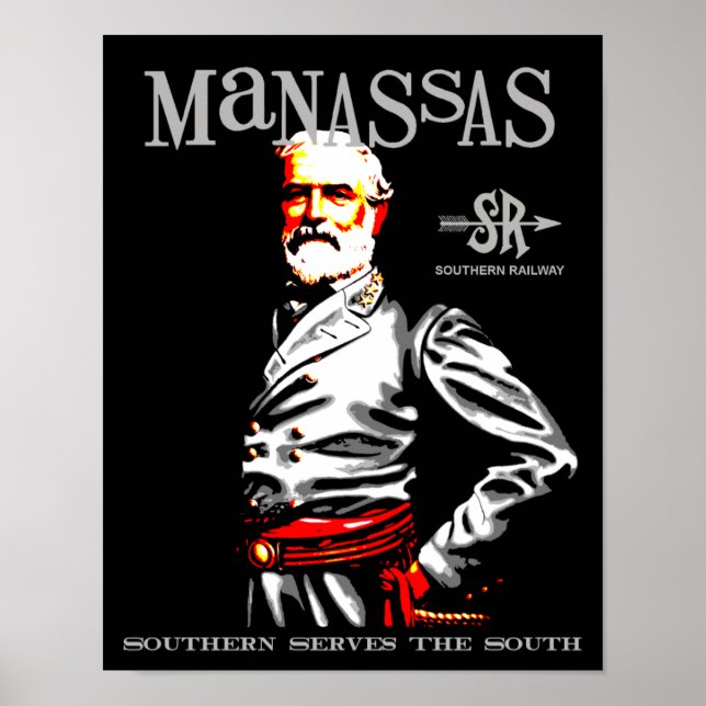 Manassas Virginia Retro travel Poster (Devant)