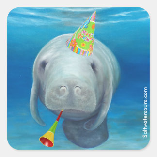Manatee Stickers Anniversaire