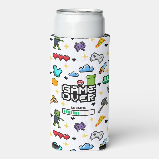 Manche de glacière pour boissons avec vidéo de jeu (Seltzer Recto)