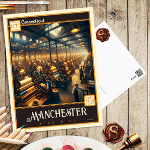 Manchester, Connecticut   Carte postale Vintage