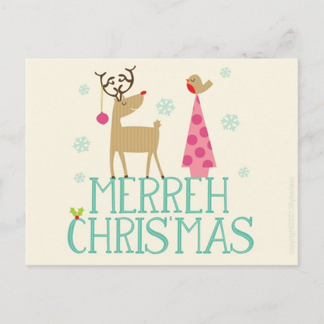 Manchester et la carte de Noël du nord-ouest (Devant)