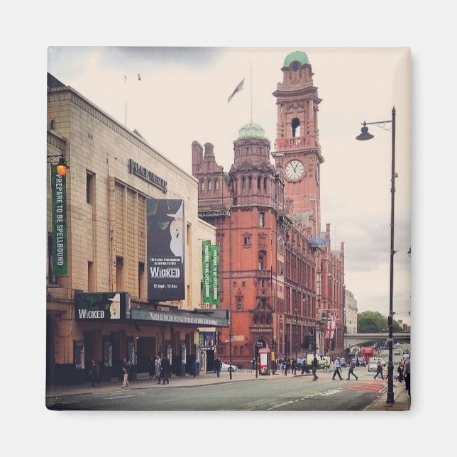 Manchester Oxford Road Magnet (Devant)