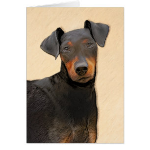 Manchester Terrier Peinture Art animal original