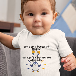Manchot impertinent avec attitude - Body pour bébé