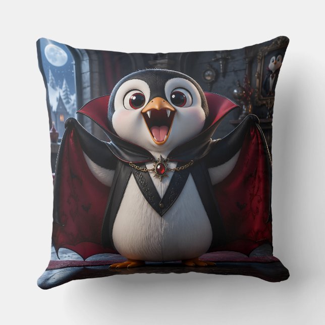 Manchot vampire/grand coussin (Verso)
