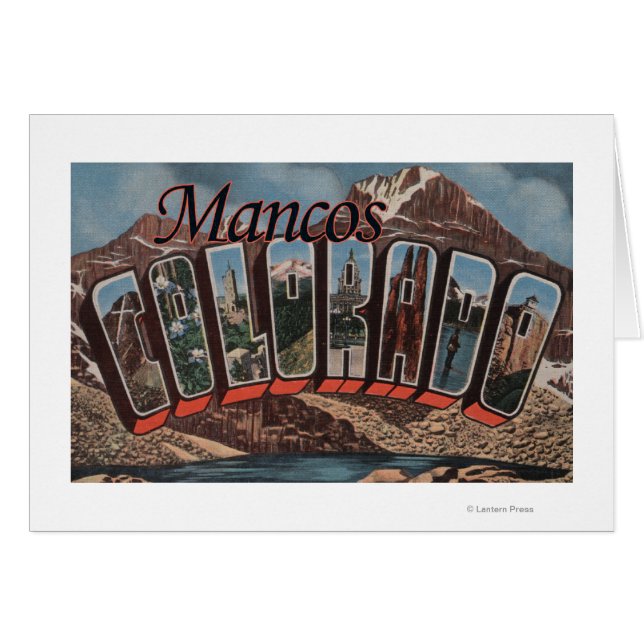 Mancos, Colorado - Scènes de grandes lettres (Devant horizontal)