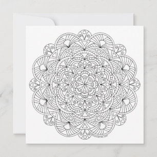 Mandala 010617 Friends Flat Card Adulte Coloration