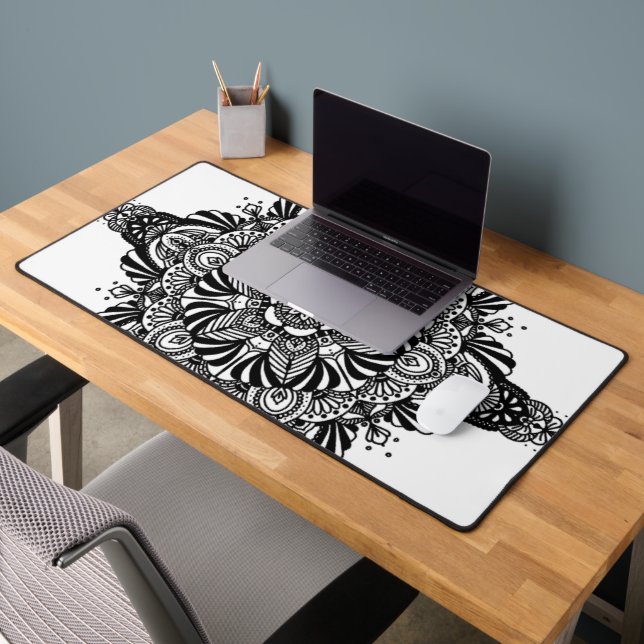 Mandala 2 - Noir et Blanc (Bureau 2)