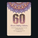 Mandala 60 Invitation<br><div class="desc">Une invitation spéciale pour une célébration de jalons !Conçu par Freepik). () La carte est facile à customiser avec votre libellé, police, couleur de police et choix de six types de papier.() Pas exactement ce que vous cherchez? Tous nos produits peuvent être conçus sur mesure pour répondre à vos besoins...</div>