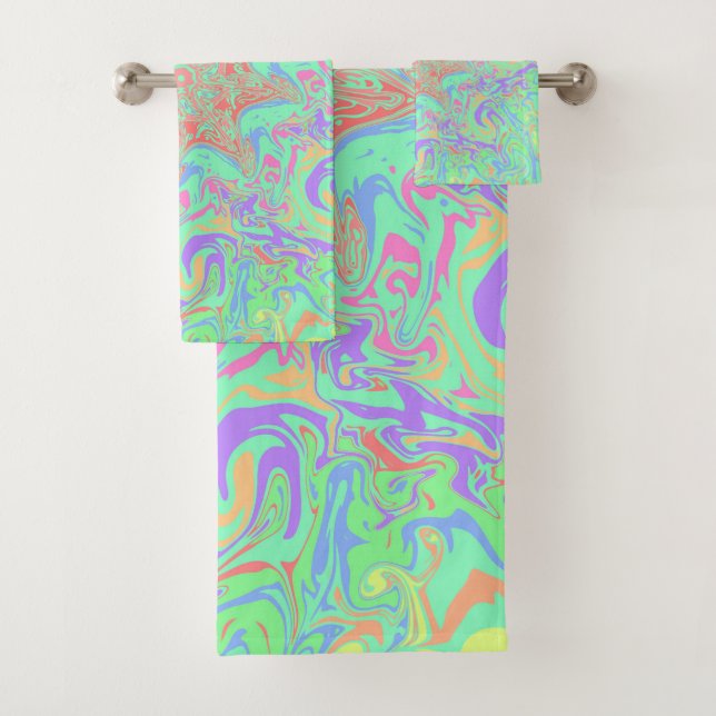 Mandala aux couleurs pastel vives (En situation)