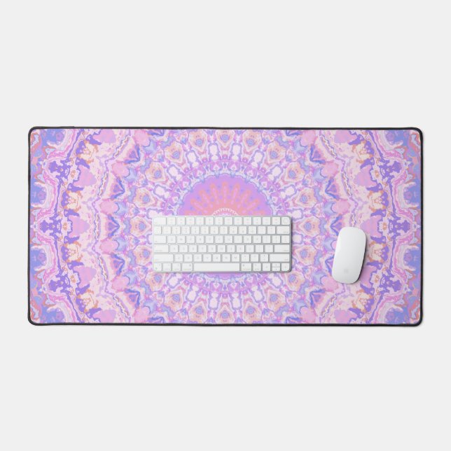 Mandala bohème complexe coloré et tripant (Clavier et souris)