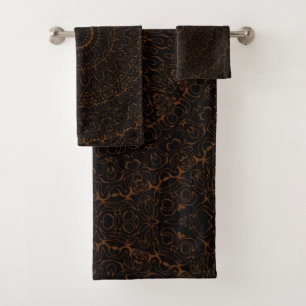 Mandala Brun Chocolat avec Symétrie Intrinsèque
