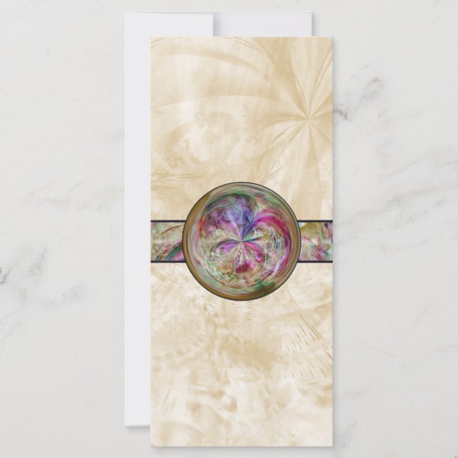 Mandala Bubble Abstraite Avec Ruban (Devant)