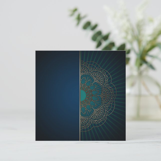 Mandala - Carte de voeux (Debout devant)