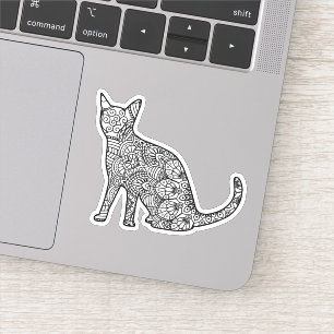 Mandala Cat Art Aussi Sitting Sticker