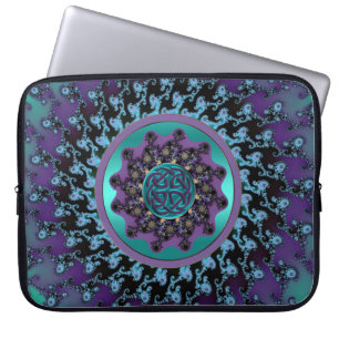 Mandala celtique sur le sac coloré d'ordinateur