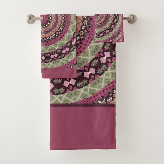 Mandala cercle rond pastel pastel violet colo (En situation)