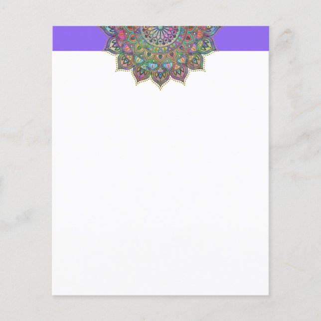 Mandala coloré classe Style Inde 1 (Devant)
