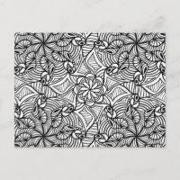 Mandala Coloriage Abstrait Motif Carte postale #1