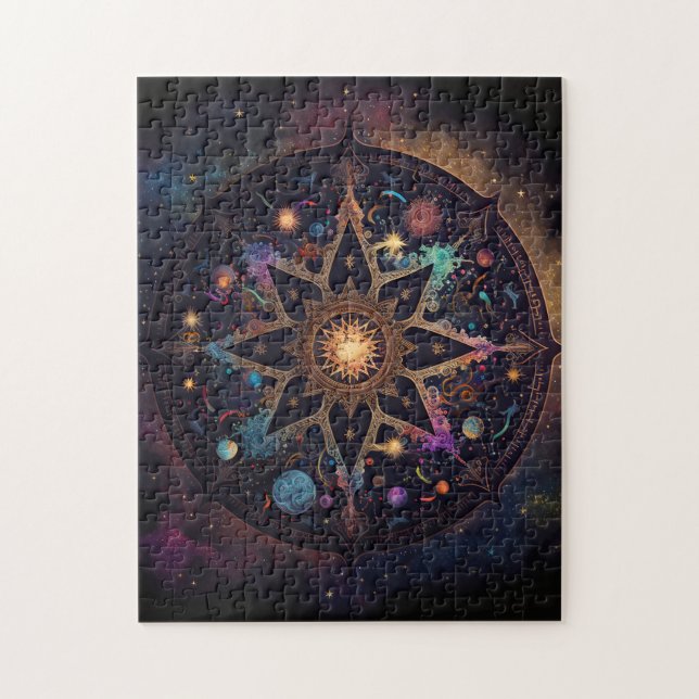 Mandala Cosmic Visionary Art Jigsaw Puzzle Puzzle (Vertical)