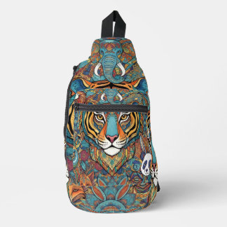 Mandala d'animaux colorés – Sac à dos Boho Animal