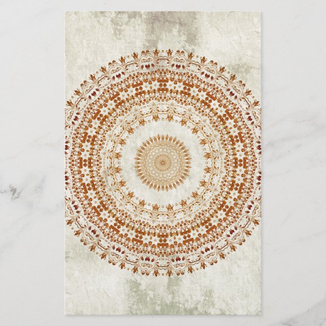 Mandala de Désir en Jaune doré (Devant)