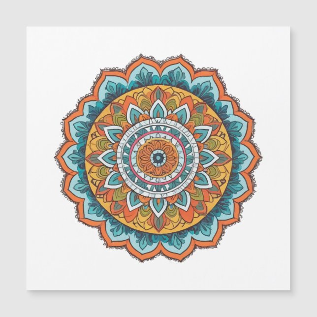 mandala de différentes couleurs (Devant)