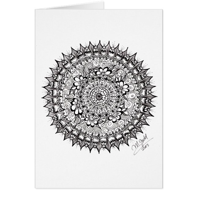 Mandala de fleur (Devant)