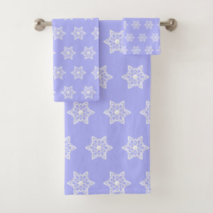 Mandala de fleur blanche abstraite moderne sur fon