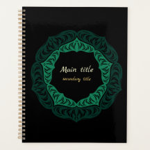 Mandala de fleurs vertes