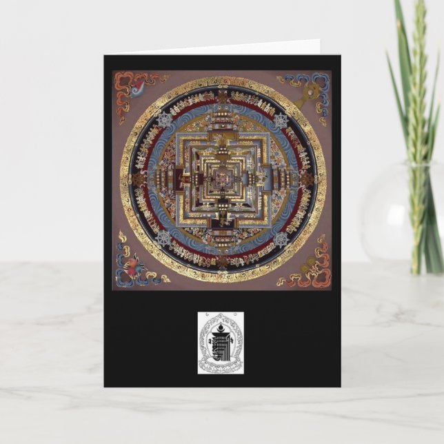 Mandala de Kalachakra une carte de voeux (Devant)