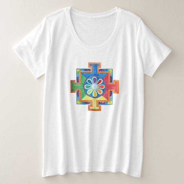 Mandala de l'aquarelle de création (Design devant)