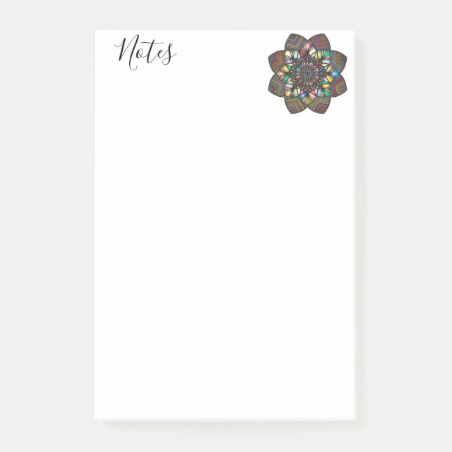 Mandala de Post-it Notes (Devant)